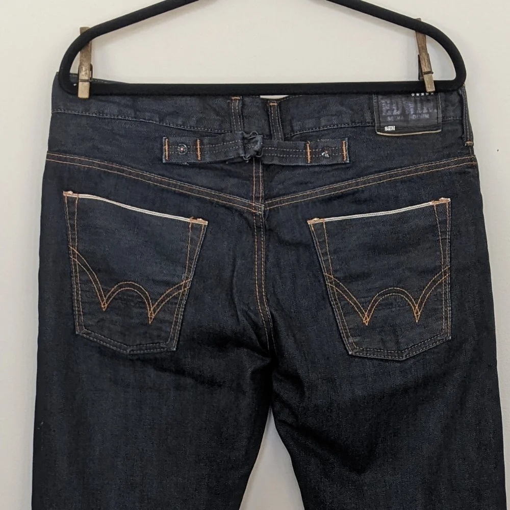 Edwin Indigo Japanese Selvedge Slim Denim Jeans 33x33 - Picture 4 of 8